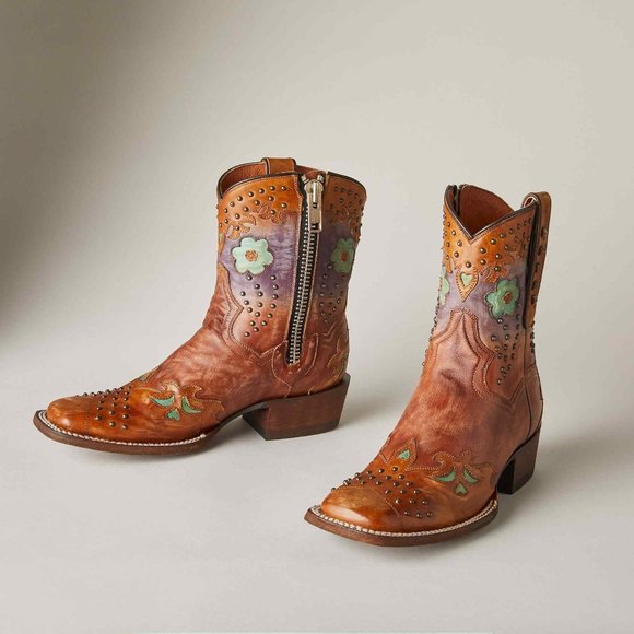 Dan Post Desert Roses Boots NIB - Picture 2 of 10